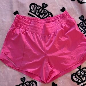 Lululemon Pink Hottie Hot Athletic Shorts